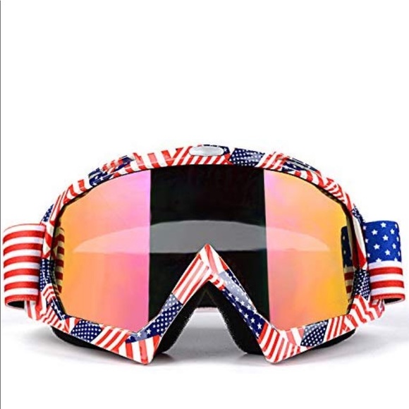 American flag dirt bike goggles Clearance